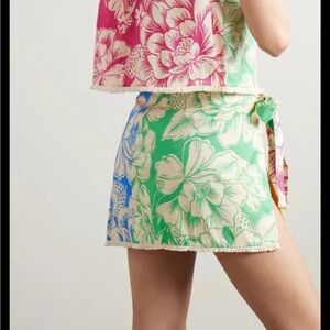 Farm rio mini wrap skirt